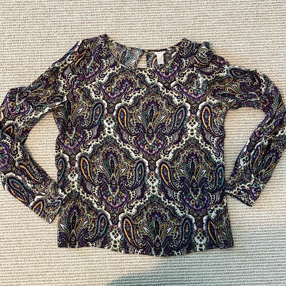 JCrew - Paisley shirt - size 8